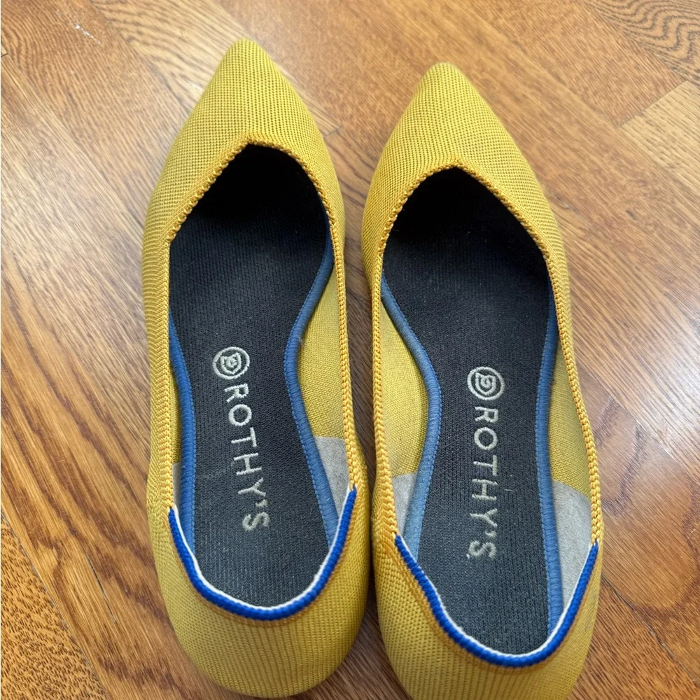Rothy's Bright Yellow Flats - Picture 2 of 3